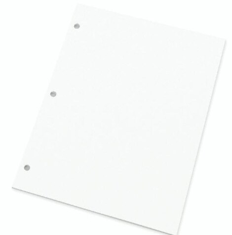  3 Hole Punched White Cardstock – Durable and Thick 65lb  (176gsm) Card Stock, 8.5 x 11 inches