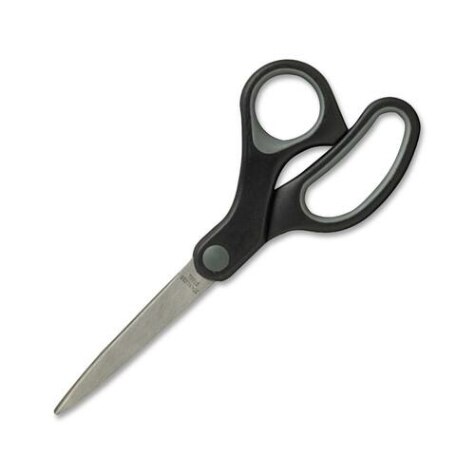 Great Value, Universal® Stainless Steel Office Scissors, 8 Long, 3.75 Cut  Length, Black Straight Handle by UNIVERSAL OFFICE PRODUCTS
