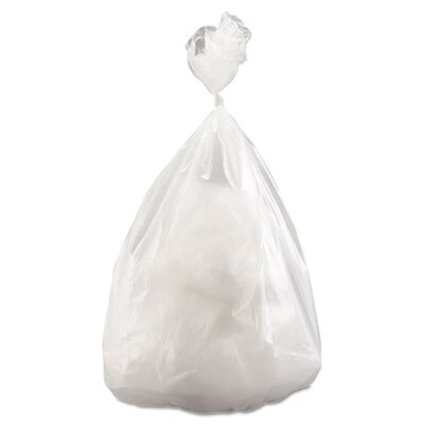 Inteplast Group High-Density Interleaved Commercial Can Liners, 33 gal, 16 microns, 33 x 40, Clear