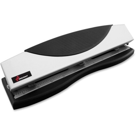 Swingline 3 Hole Punch Desktop Puncher for Binder 20 Sheet Punch Capacity  SmartTouch Black/Silver (74133) 3 Hole Punch 20 Sheet