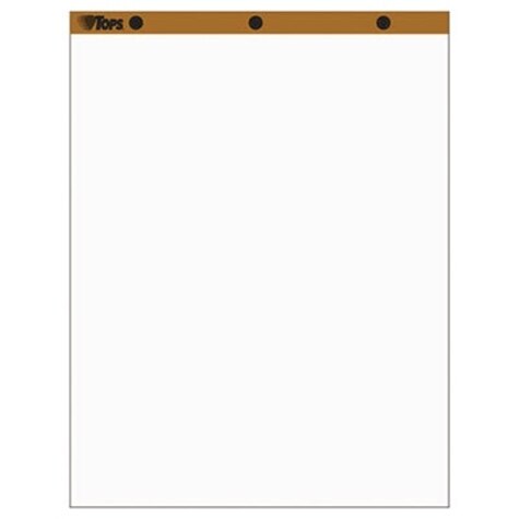 Sugarcane Based Easel Pads, Unruled, 27 x 34, White, 50 Sheets/Pad, 2  Pads/Pack