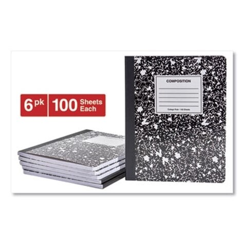 Mead Composition Book, College Rule, 9.75 x 7.5, 1 Subject, 100 Sheets, Assorted