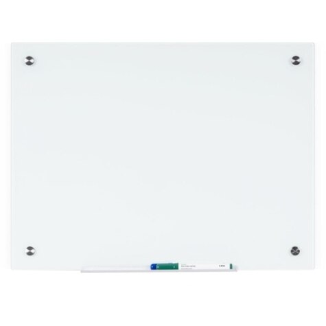  Quartet Magnetic Glass Dry Erase White Board, 3' x 2'  Whiteboard, Infinity Frameless Mounting, Black Surface (G3624B) : Office  Products