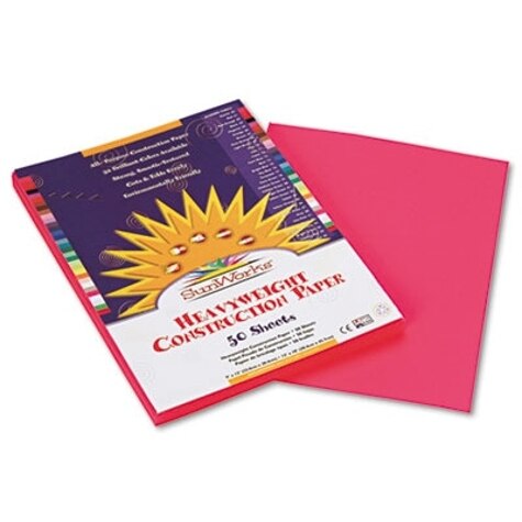 SunWorks Construction Paper, 58lb, 9 x 12, Violet, 50/Pack