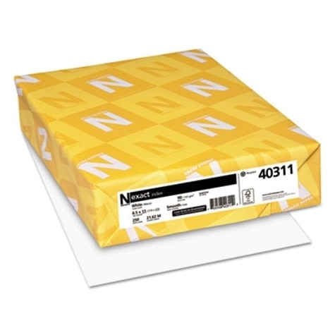 Array Card Stock Paper, 8-1/2 x 11 Inches, White, Pack of 100 65lb New