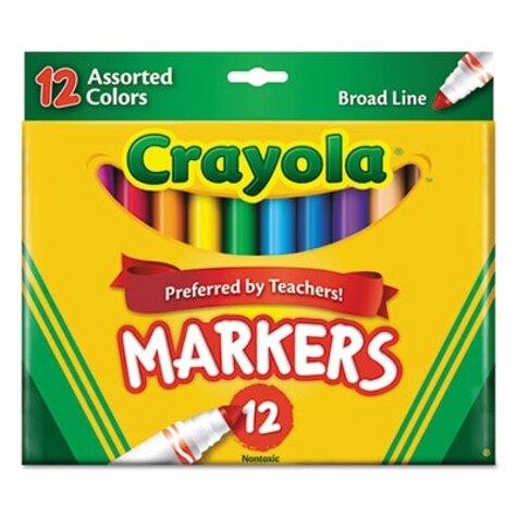 Crayola Washable Fine Super Tip Markers Set of 20 Colors - Wet Paint  Artists' Materials and Framing