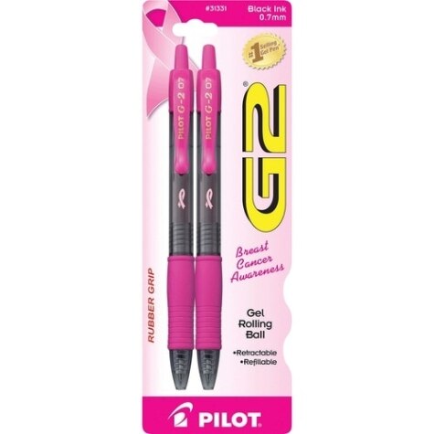 G2 Premium Gel Pen, Retractable, Bold 1 mm, Red Ink, Smoke/Red