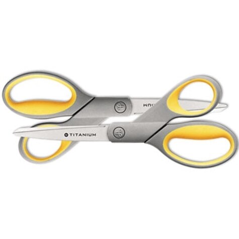 Westcott Soft Handle with Antimicrobial Protection Scissors, Blue, 8 Straight