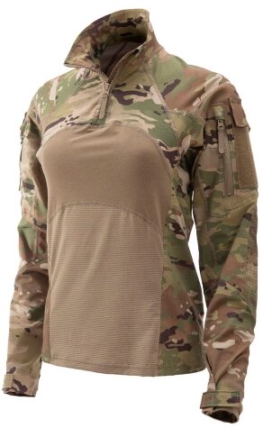 Massif Advanced Quarter Zip Combat Shirt, Womens Fit, FR, OCP, XL