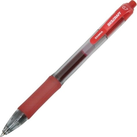 Zebra Retractable Gel Pen, Fine 0.7mm Assorted