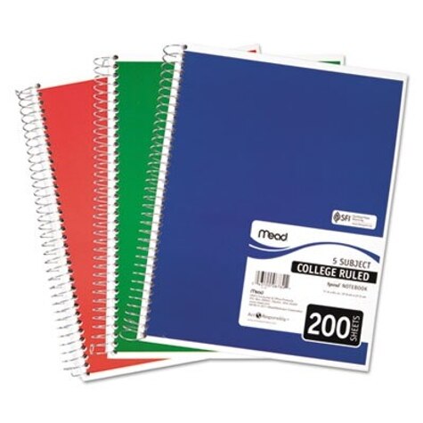 Oxford 1-Subject Notebooks 5 x 7.75 College Ruled 80 Sheets Blue