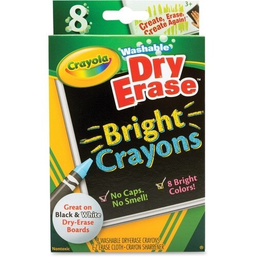 Anti-Roll Triangular Crayons 8 ct.