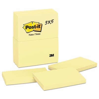 Post-it Original Pads in Marseille Colors, Value Pack, 3 x 3, 100