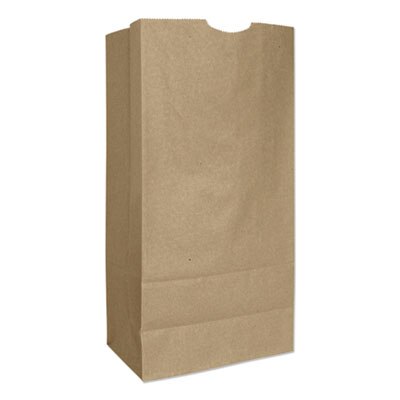 Grocery Paper Bags, 35 lbs Capacity, #6, 6W x 3.63d x 11.06h, White, 500 Bags