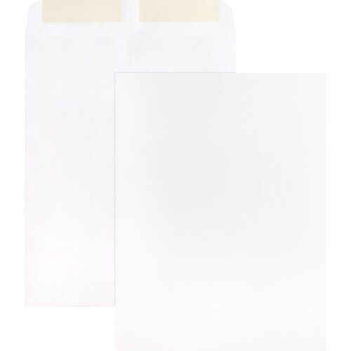 100% Cotton Resume Envelope, #10, Commercial Flap, Gummed Closure, 4.13 x  9.5, Ivory, 50/Box - Zerbee