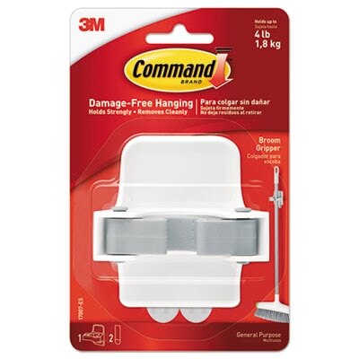Command Round Cord Clips with Clear Strips - Cord Clip - Clear - 4