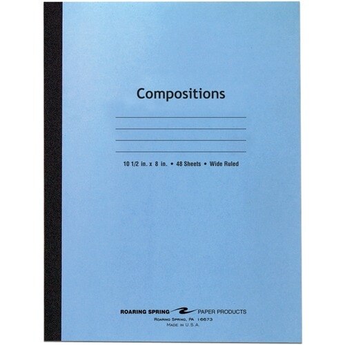 Better Office Products Primary Journal, Hardcover, Primary Composition Book Notebook - Grades K-2, 100 Sheet, One Subject, 9.75 x 7.5, Blue Cover