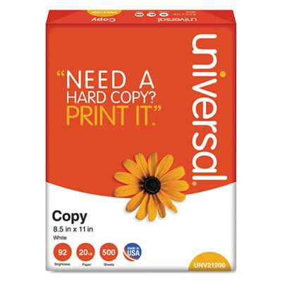 Copy Plus Print Paper, 92 Bright, 20 lb Bond Weight, 8.5 x 11, White, 500  Sheets/Ream, 10 Reams/Carton, 40 Cartons/Pallet - Supply Solutions