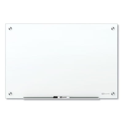  Quartet Magnetic Glass Dry Erase White Board, 3' x 2'  Whiteboard, Infinity Frameless Mounting, Black Surface (G3624B) : Office  Products