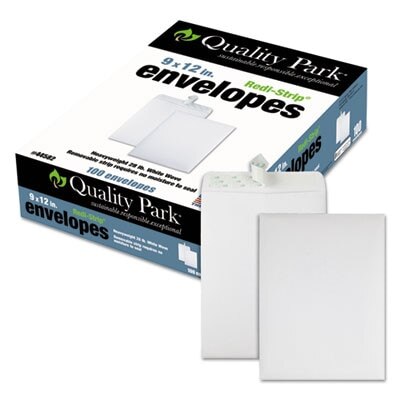 Quality Park 9 x 12 Catalog Envelopes with Redi-Strip® Closure