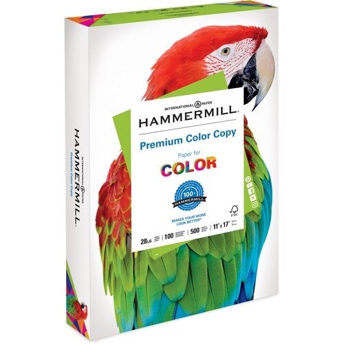 Hammermill Recycled Colored Paper, 20 lbs., 8.5 x 11, Canary, 5000  Sheets/Carton (103341)