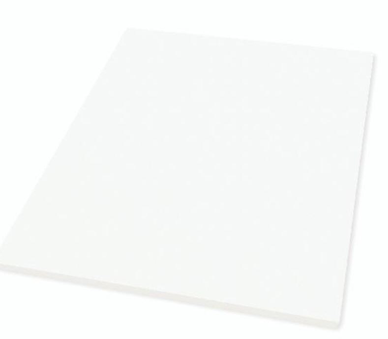 White Card Stock 80lb / 220GSM Size 8 1/2 x 11 - 3 Hole Punched - 50 Papers per Pack