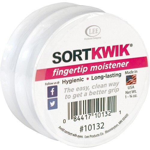 Sortkwik Fingertip Moisteners, 1 3/4 Oz, Pink